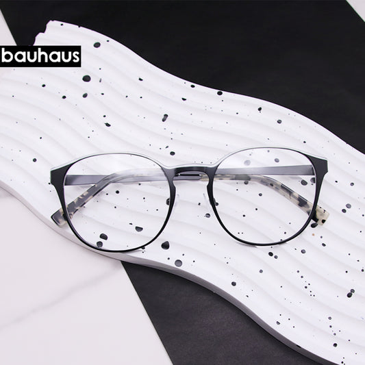 LA056 Eyeglasses Frame Women Retro Round Prescription Glasses New Men Optical Eyewear