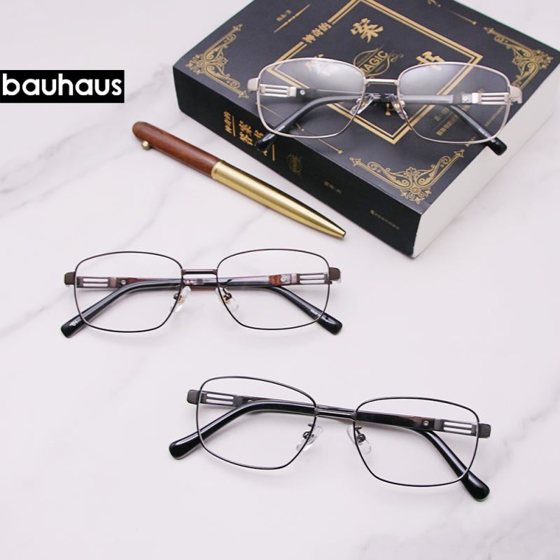 2 Glasses Frame Men Square Eyewear New Male Classic Full Optical Prescription Eyeglasses Frames