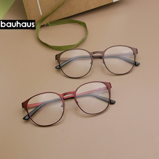 LA053 Round Eyeglasses Frame Oversized Optical Glasses