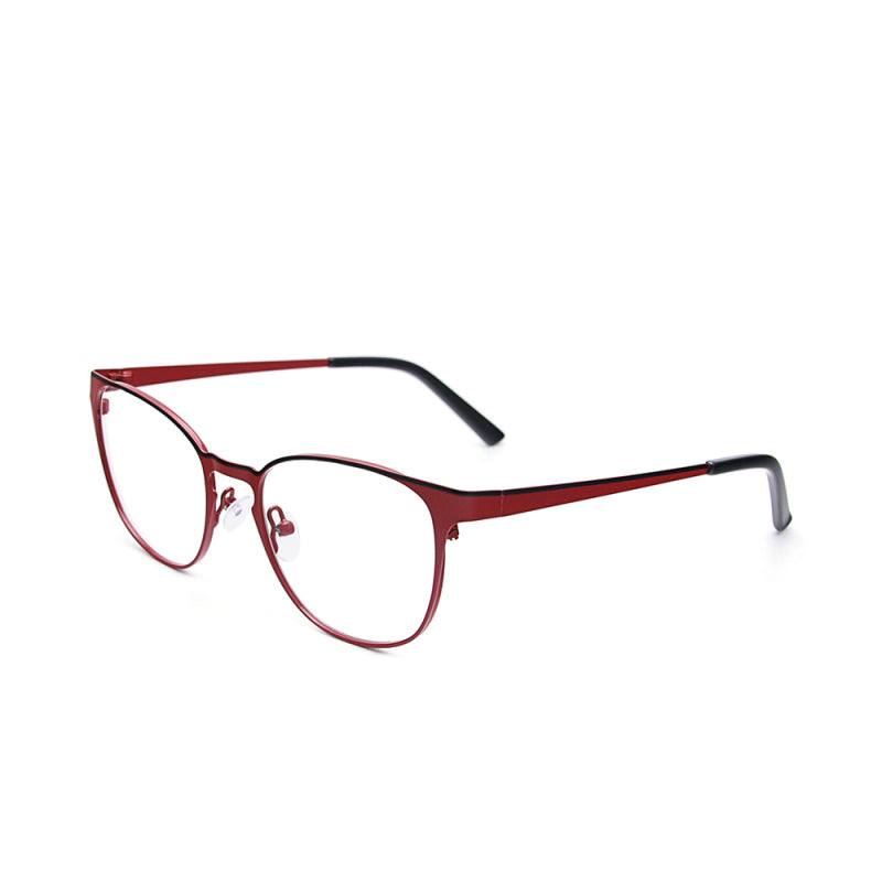 LA057 metal Optical Glasses Frame Fashion Square Eyewear Ultralight Metal Non-Prescription Eyeglasses